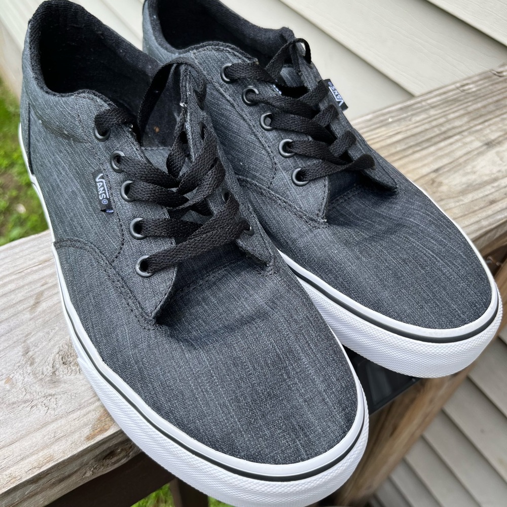 Vans Men’s Black Canvas Sneakers
